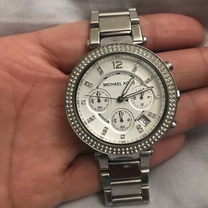 Women's Parker Silver-Tone Watch MK5353
